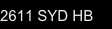 2611 SYD HB